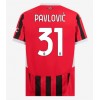 AC Milan Strahinja Pavlovic #31 Hjemmedrakt 2024-25 Kortermet